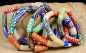 Preview: Afrika Armband / Schmuck mit Millefiori Glas Perlen